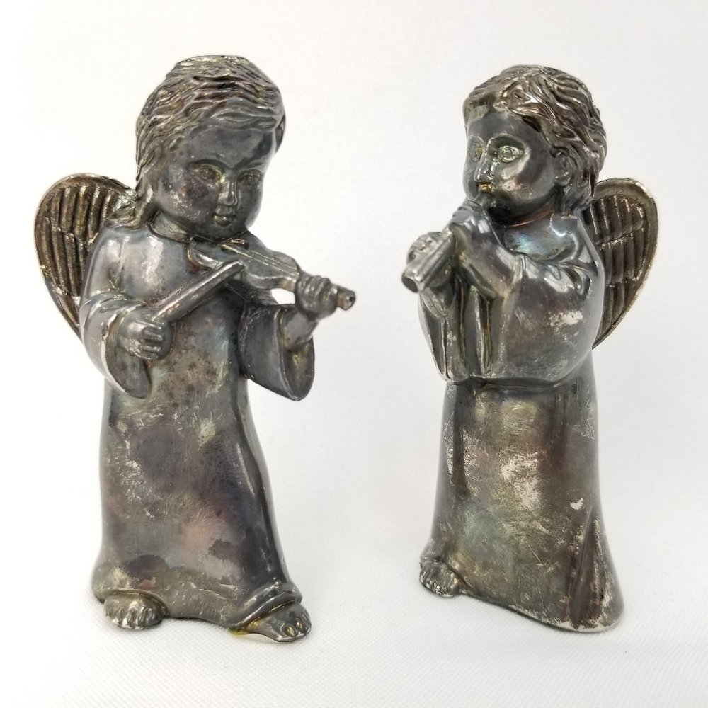 Godinger Silver Art Angels Salt & Pepper Shakers
